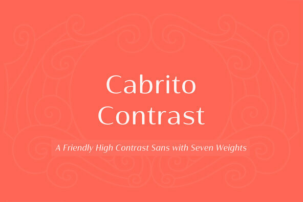 Schriftart Cabrito Contrast Condensed