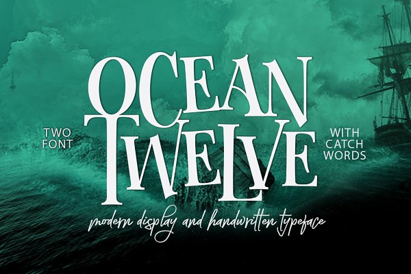 Schriftart Ocean Twelve