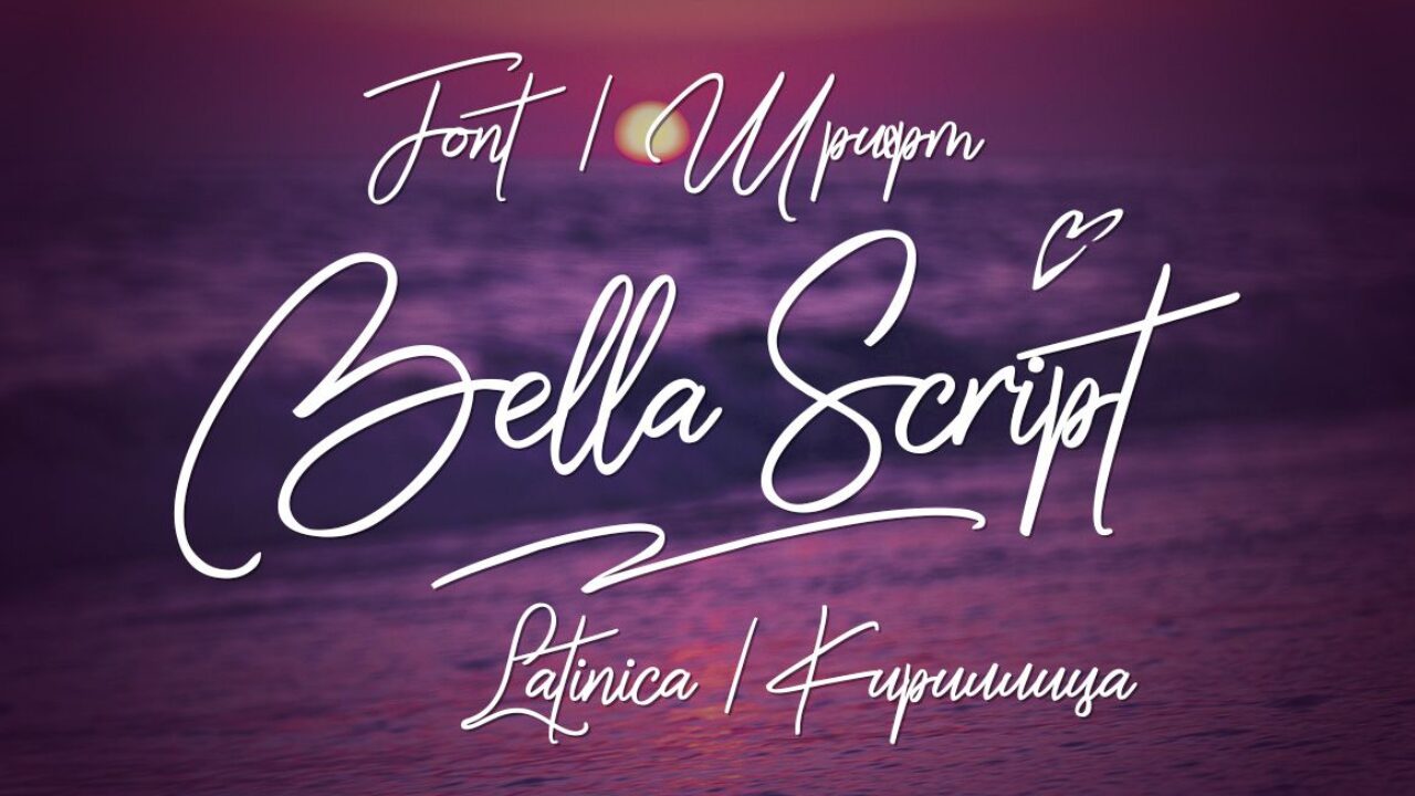 Schriftart Bella Script