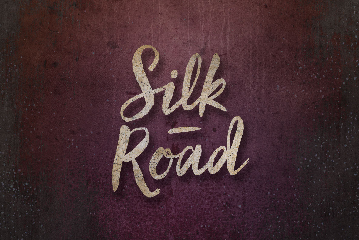 Schriftart Silk Road