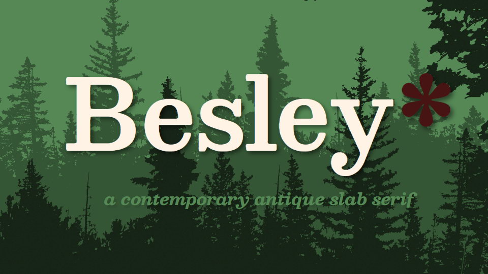 Schriftart Besley