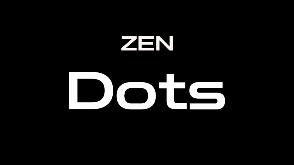 Schriftart Zen Dots
