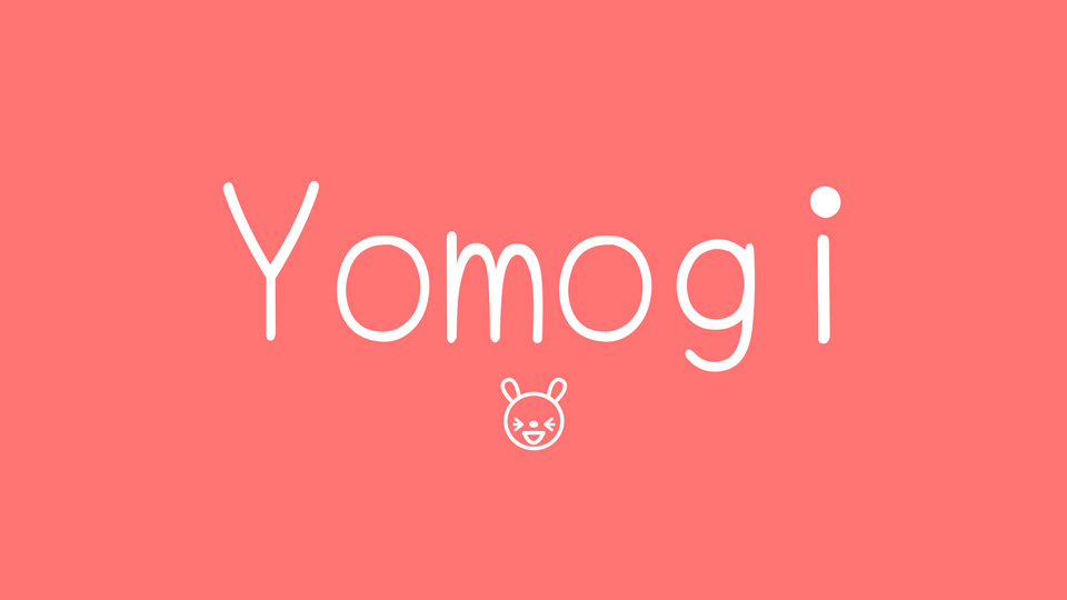 Schriftart Yomogi