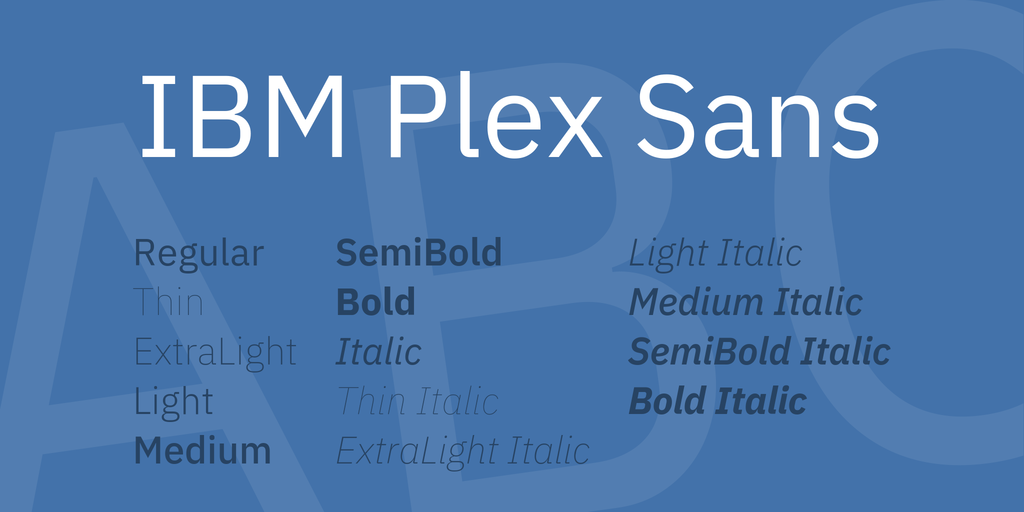 Schriftart IBM Plex Sans KR