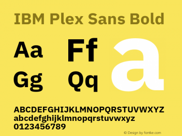 Schriftart IBM Plex Sans Thai