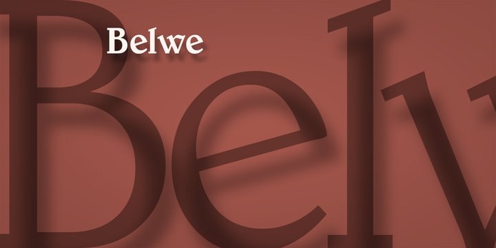 Schriftart Belwe
