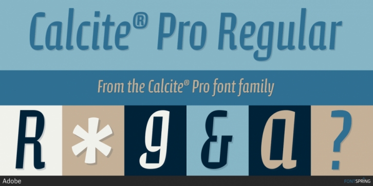 Schriftart Calcite Pro