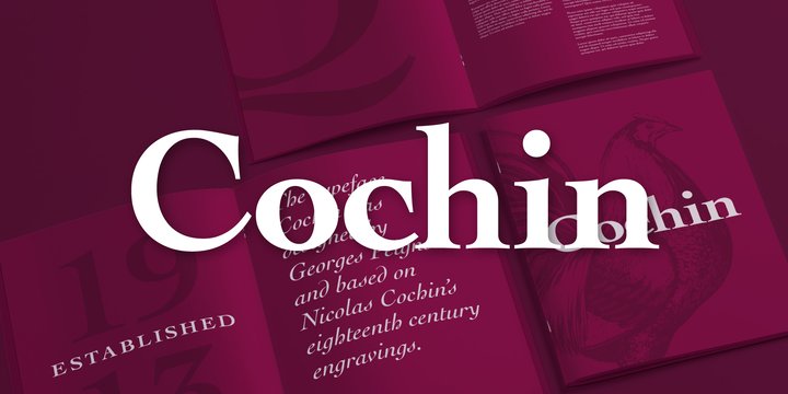 Schriftart Cochin