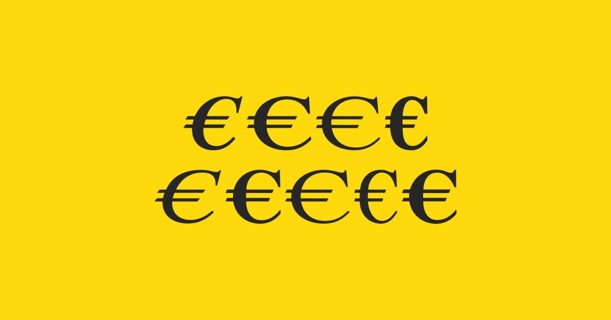 Schriftart Euro Serif