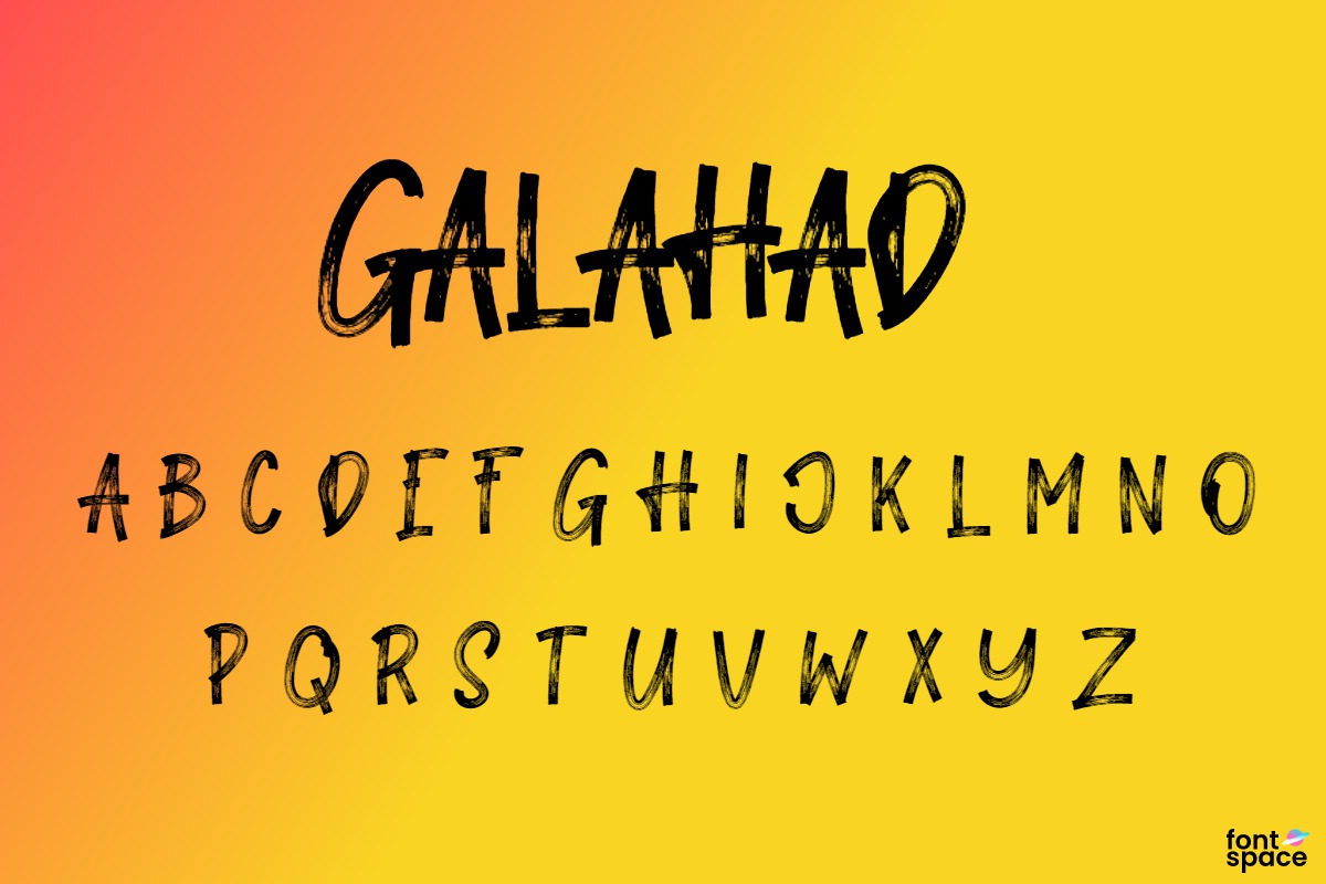 Schriftart Galahad