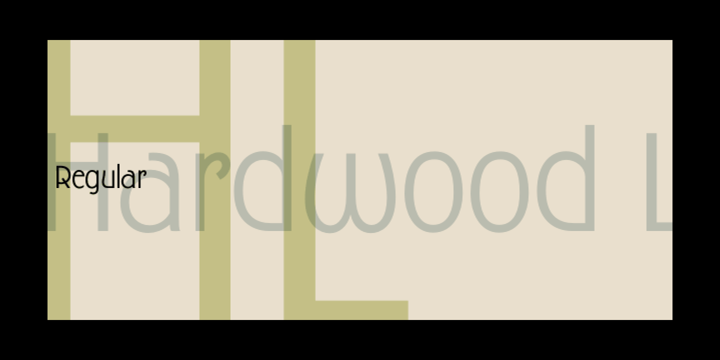 Schriftart Hardwood