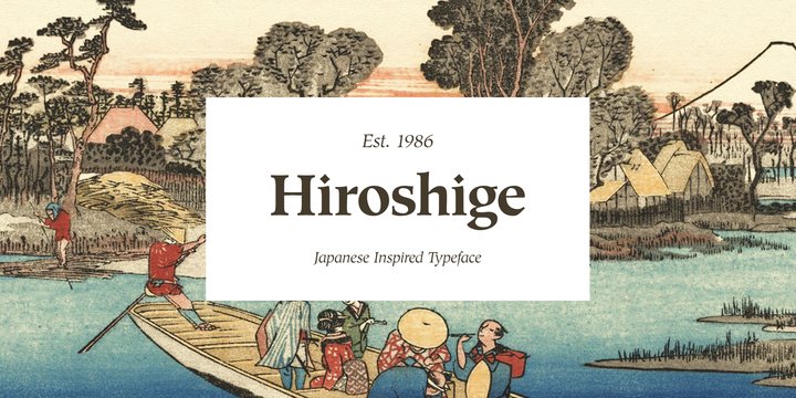 Schriftart Hiroshige