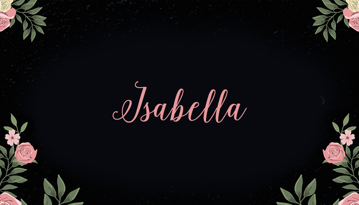 Schriftart Isabella