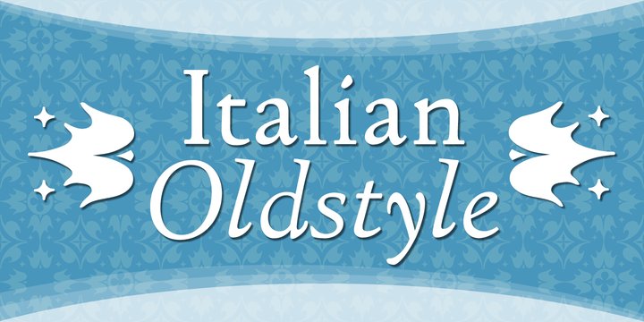 Schriftart Italian Old Style