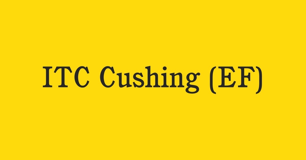 Schriftart ITC Cushing