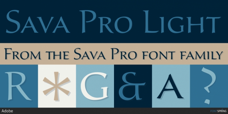 Schriftart Sava Pro