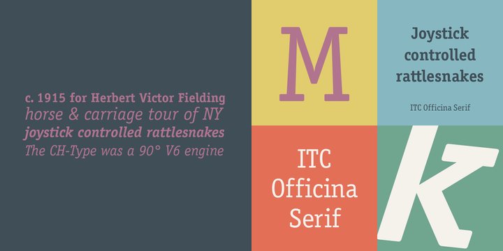 Schriftart ITC Officina Serif