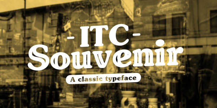 Schriftart ITC Souvenir