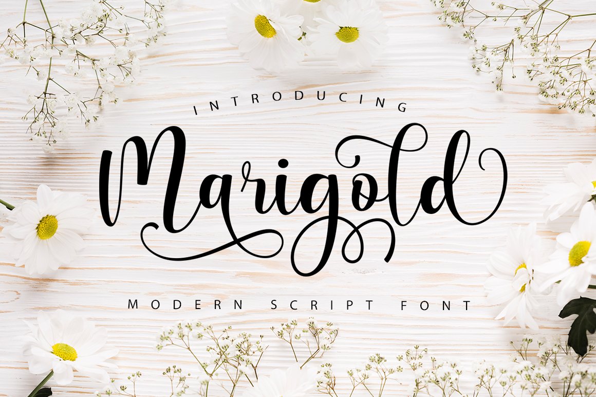 Schriftart Marigold