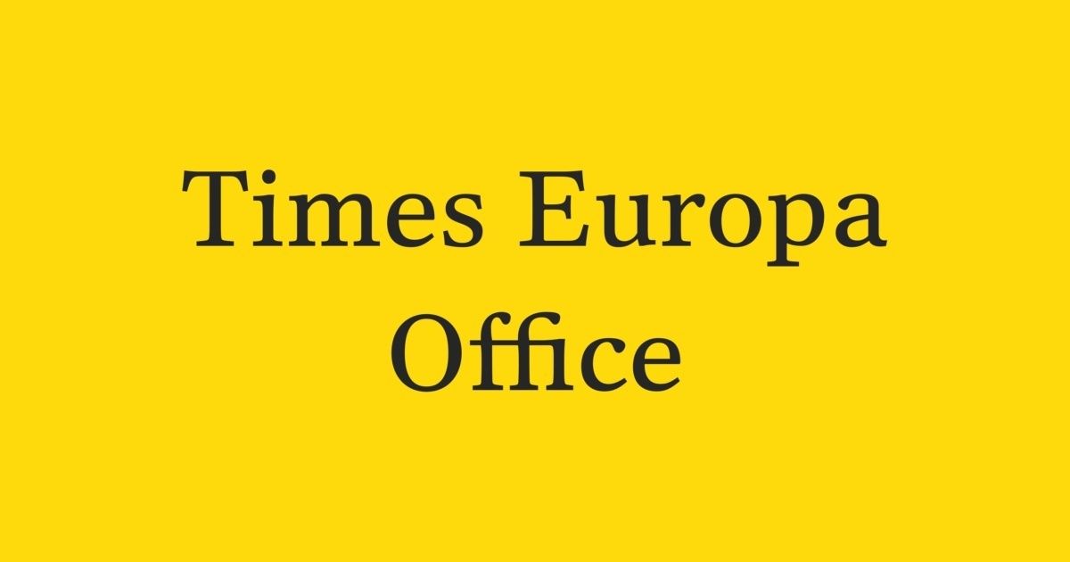 Schriftart Times Europa