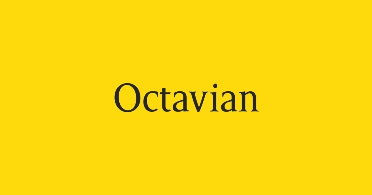 Schriftart Octavian