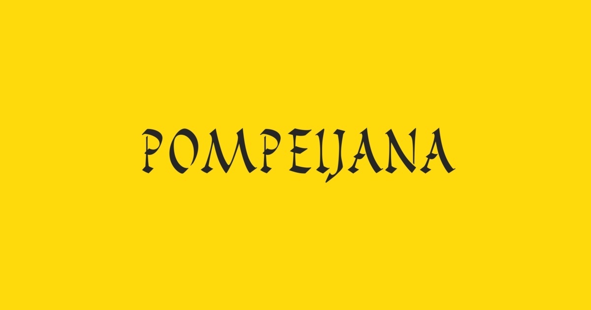 Schriftart Pompeijana