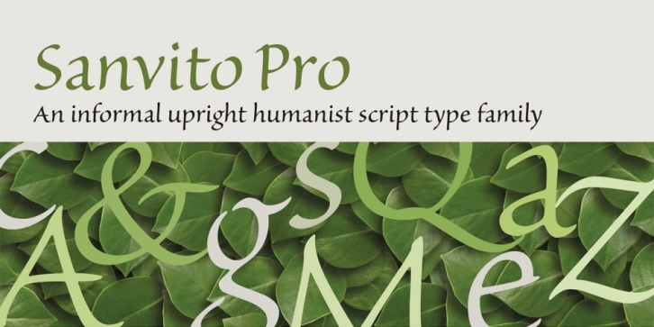Schriftart Sanvito Pro