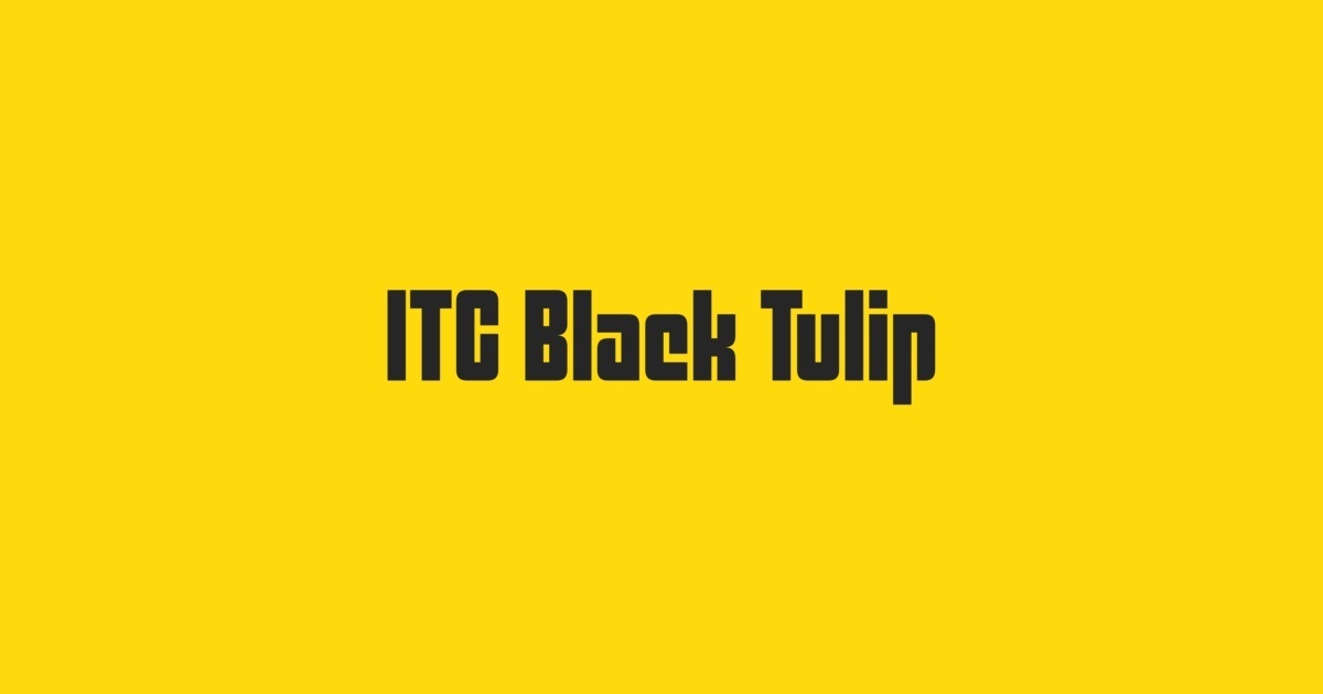 Schriftart ITC Black Tulip