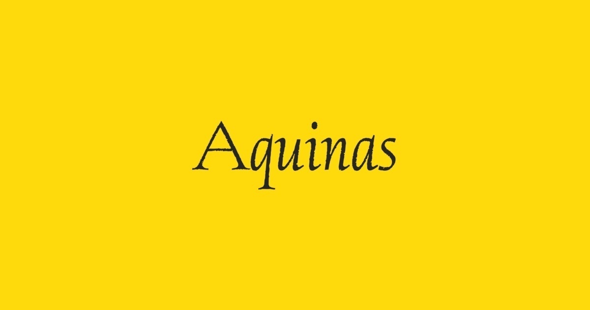 Schriftart Aquinas