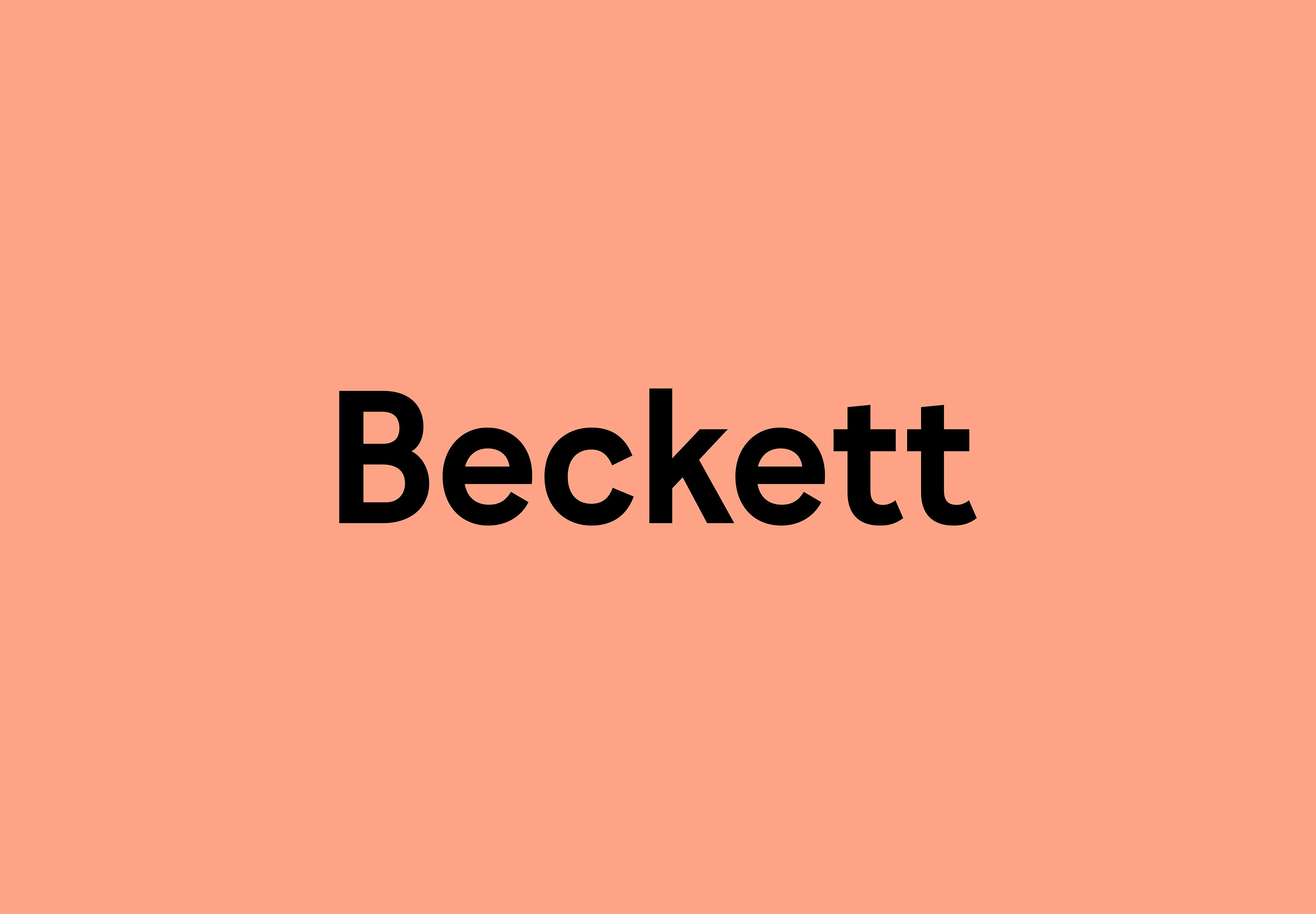 Schriftart Becket
