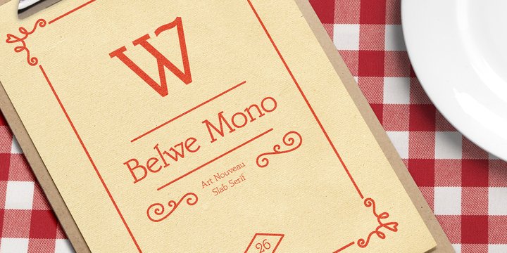 Schriftart Belwe Mono