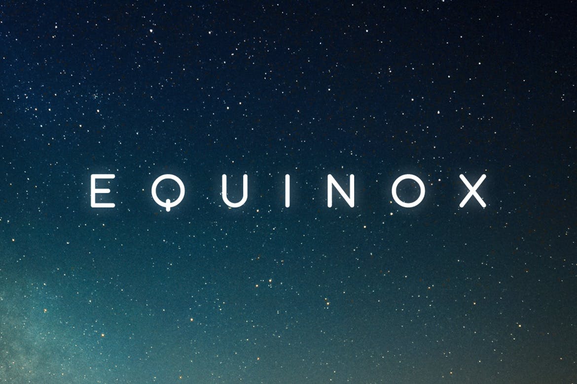 Schriftart Equinox