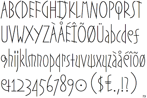 Schriftart Etruscan