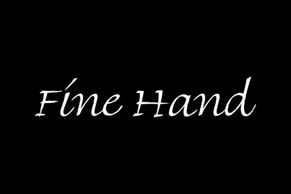 Schriftart Fine Hand