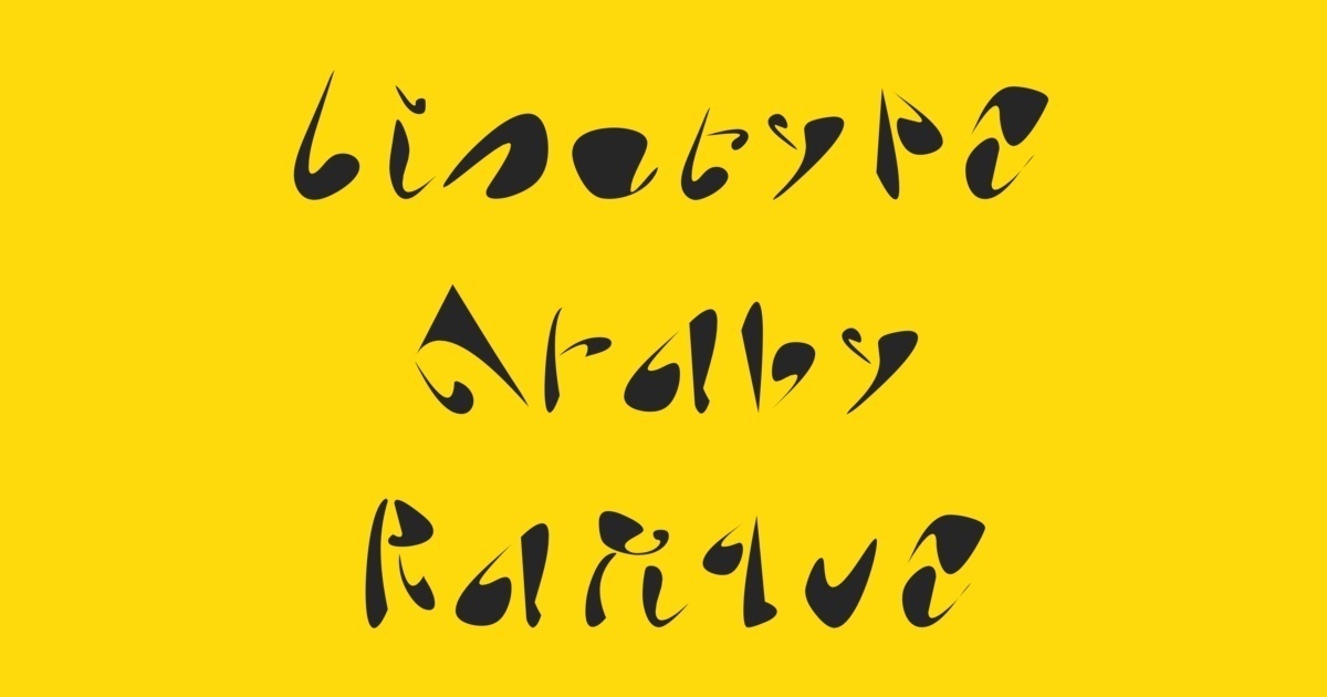 Schriftart Linotype Araby Rafique