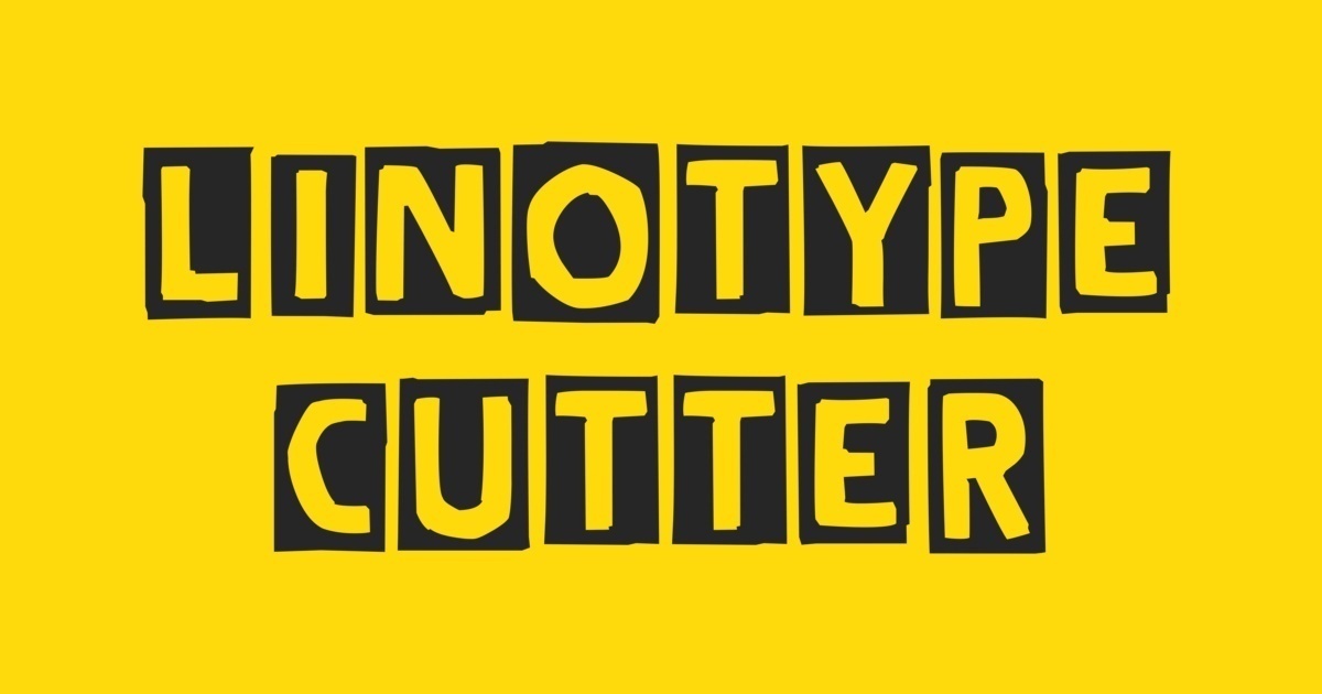 Schriftart Linotype Cutter