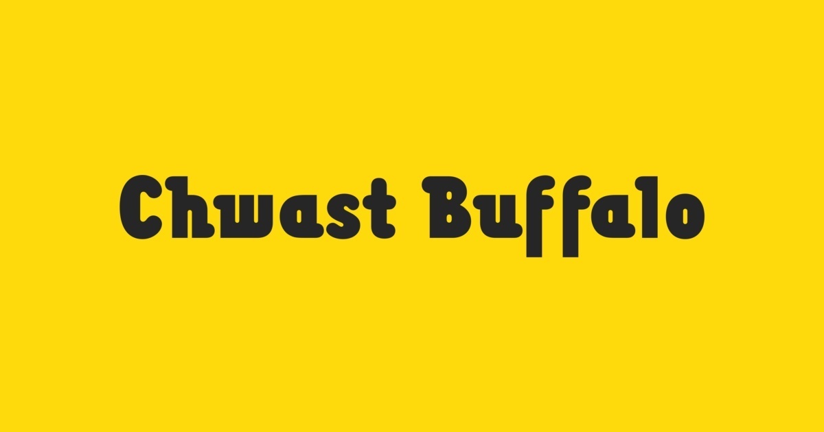 Schriftart Chwast Buffalo