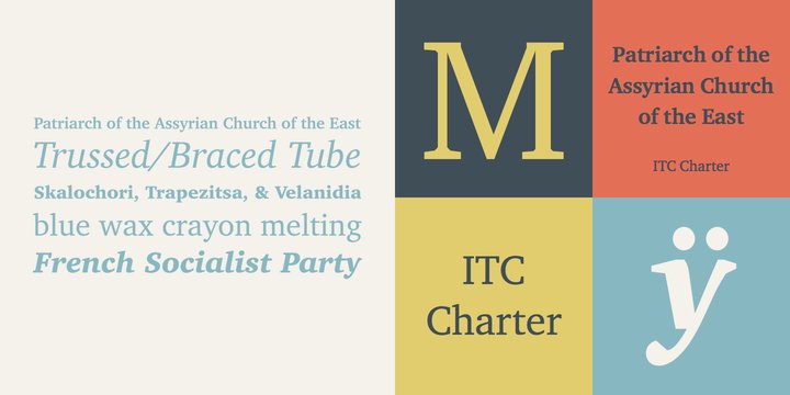 Schriftart Charter ITC