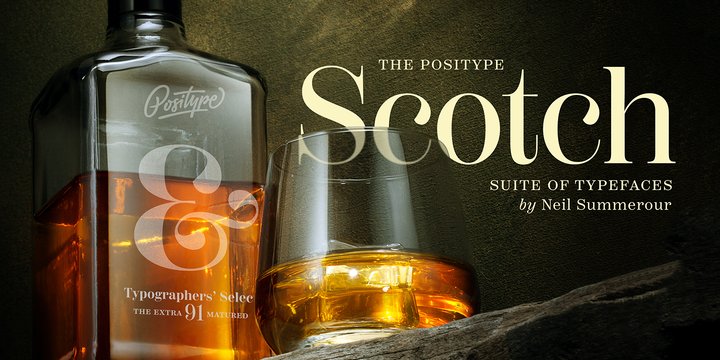 Schriftart Scotch Display Compressed