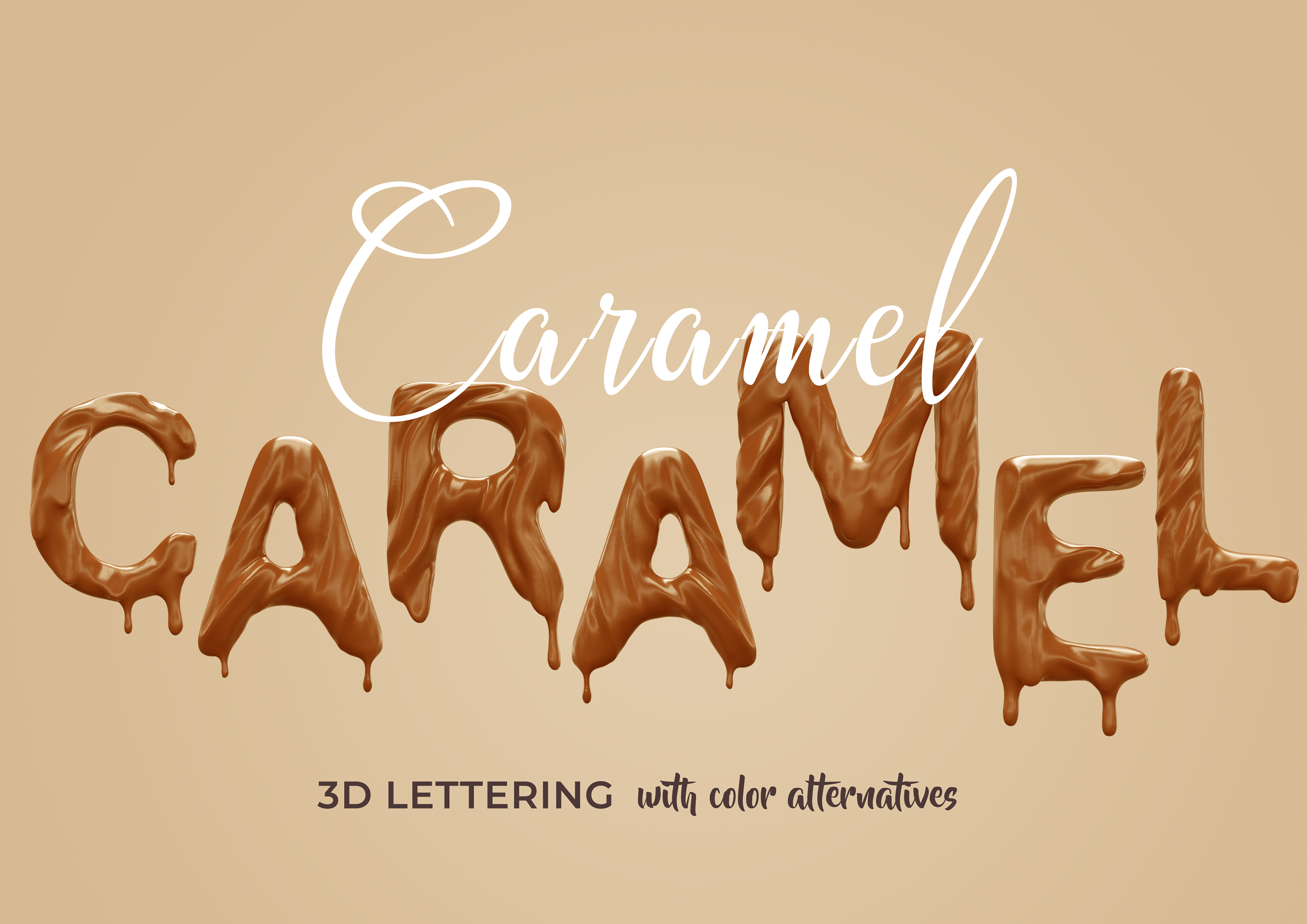 Schriftart Caramel