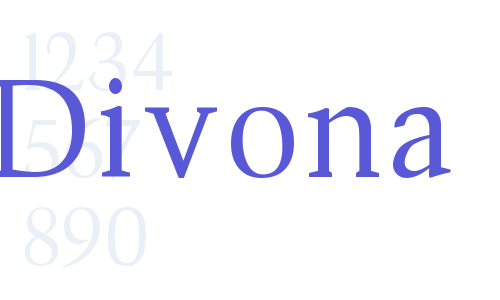 Schriftart Divona