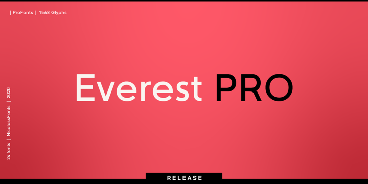 Schriftart Everest Pro