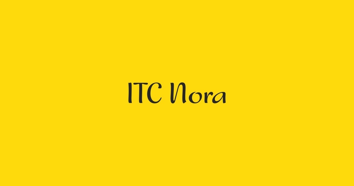 Schriftart Nora ITC