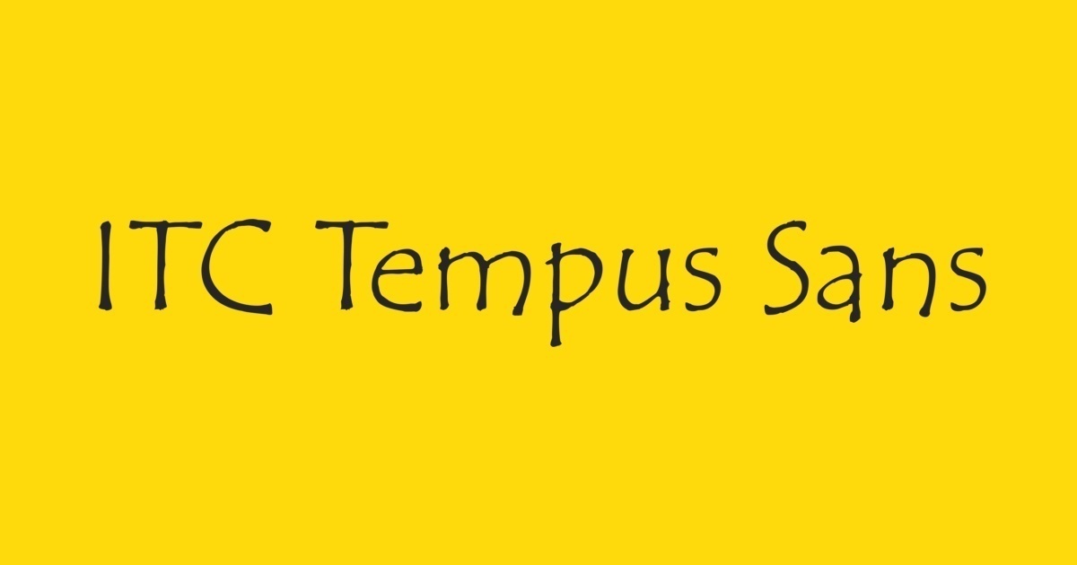 Schriftart Tempus ITC