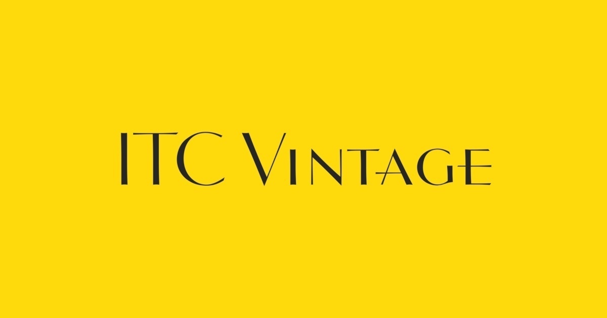 Schriftart Vintage ITC
