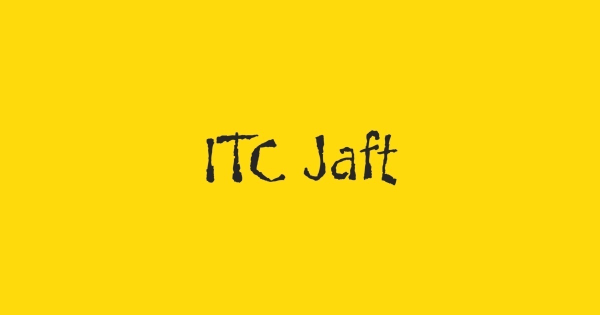 Schriftart Jaft ITC
