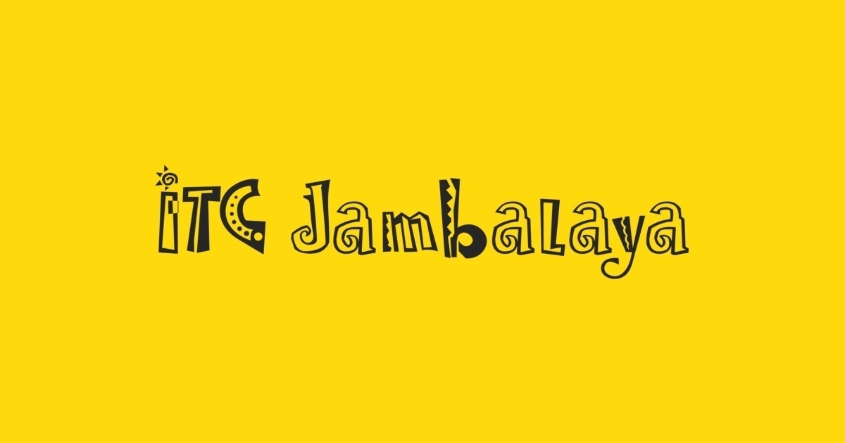 Schriftart Jambalaya ITC