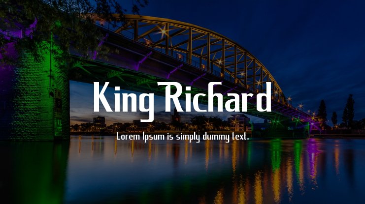 Schriftart King Richard