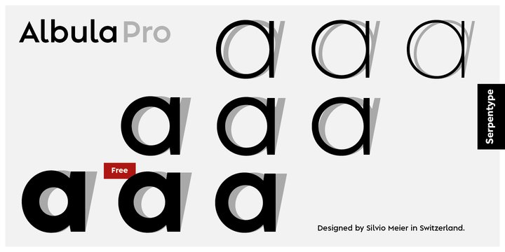 Schriftart Albula Pro