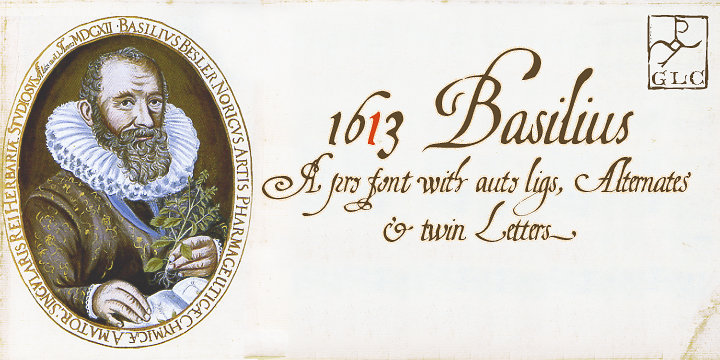 Schriftart 1613 Basilius